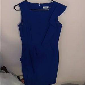 Blue suit dress